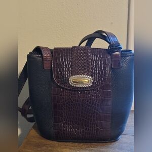 Brighton Black and Brown Crossbody Bag